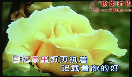 點(diǎn)擊放大,明基(BENQ)W100投影機(jī)綜合效果欣賞